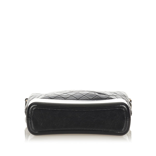 シャネル マトラッセ ガブリエル　ホーボー　 ブラック レザー チェーン トートバッグ レディース CHANEL 【中古】