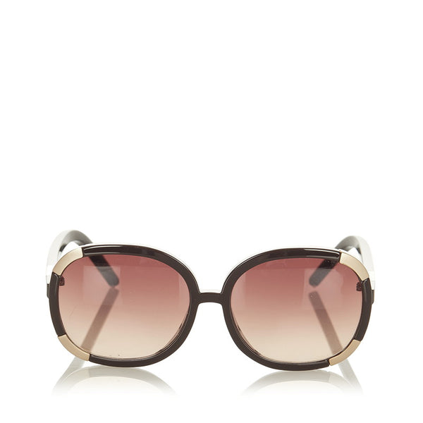 クロエ サングラス ブラウン ゴールド プラスチック レディース Chloe 【中古】