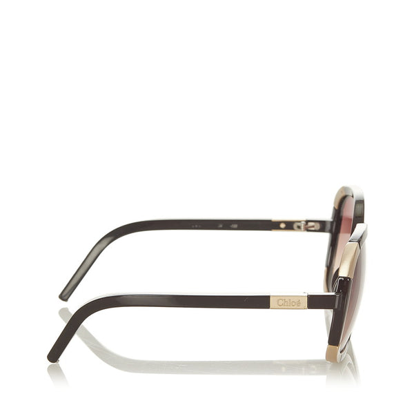 クロエ サングラス ブラウン ゴールド プラスチック レディース Chloe 【中古】