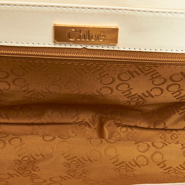 クロエ アイボリー レザー ショルダーバッグ レディース Chloe 【中古】