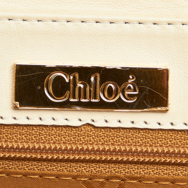 クロエ アイボリー レザー ショルダーバッグ レディース Chloe 【中古】