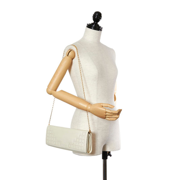 クロエ アイボリー レザー ショルダーバッグ レディース Chloe 【中古】