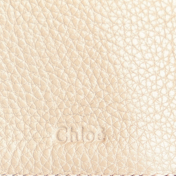 クロエ イージー 三つ折り財布 グレー レザー レディース Chloe 【中古】