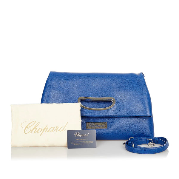 ショパール ブルー レザー クラッチバッグ レディース Chopard 【中古】