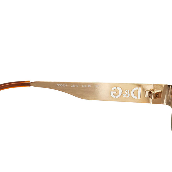 ドルチェアンドガッバーナ サングラス ブラウン ゴールド メッキ プラスチック レディース DOLCE&GABBANA 【中古】