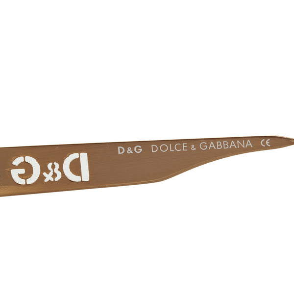 ドルチェアンドガッバーナ サングラス ブラウン ゴールド メッキ プラスチック レディース DOLCE&GABBANA 【中古】