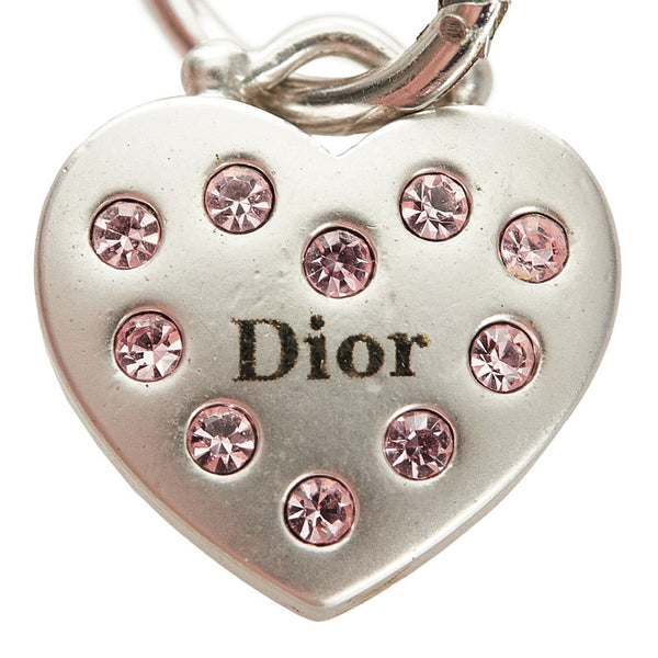 クリスチャンディオール シルバー ピンク メタル ピアス レディース Christian Dior 【中古】