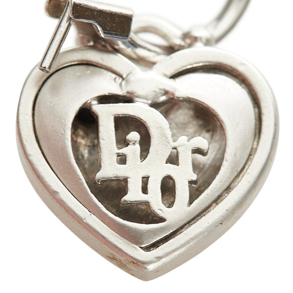 クリスチャンディオール シルバー ピンク メタル ピアス レディース Christian Dior 【中古】