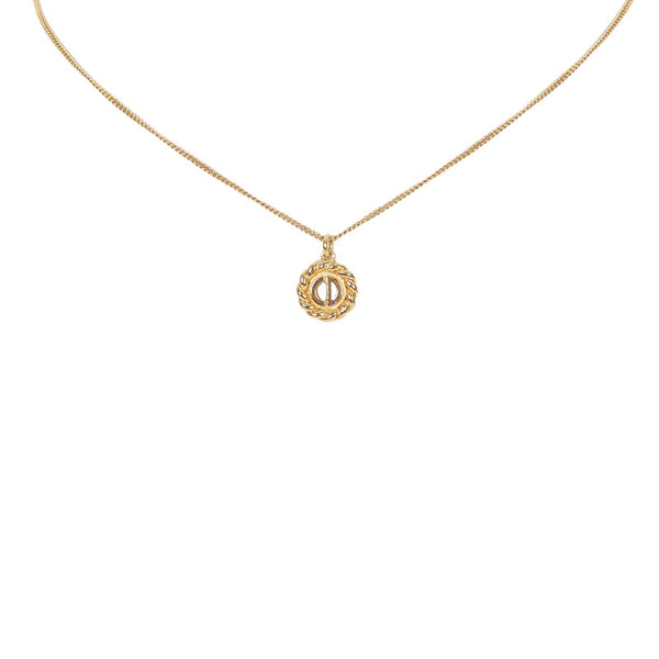 クリスチャンディオール ゴールド メッキ ネックレス レディース Christian Dior 【中古】