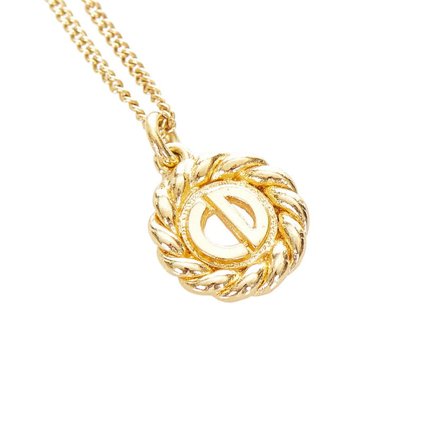 クリスチャンディオール ゴールド メッキ ネックレス レディース Christian Dior 【中古】