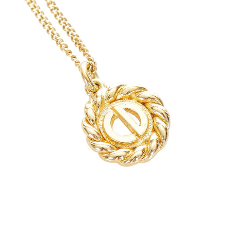 クリスチャンディオール ゴールド メッキ ネックレス レディース Christian Dior 【中古】