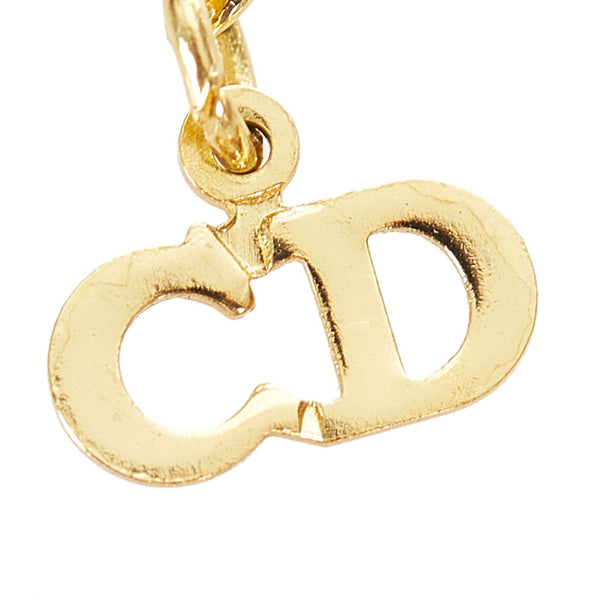 クリスチャンディオール ゴールド メッキ ネックレス レディース Christian Dior 【中古】