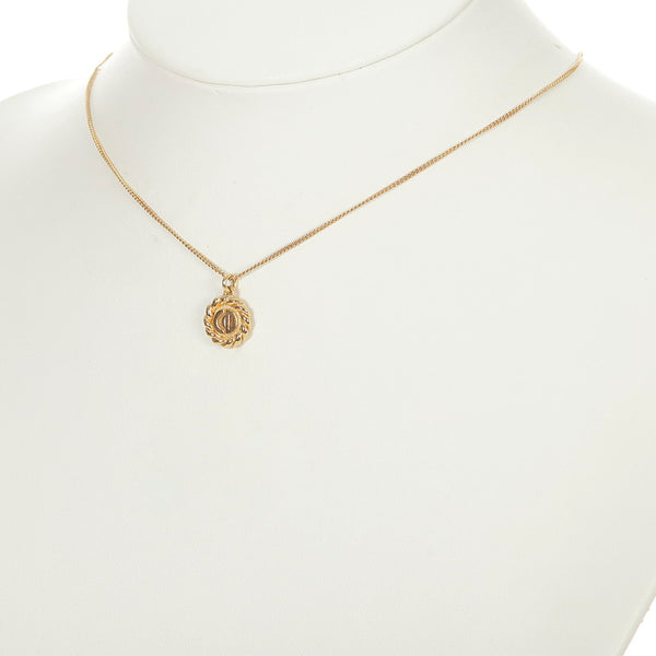 クリスチャンディオール ゴールド メッキ ネックレス レディース Christian Dior 【中古】