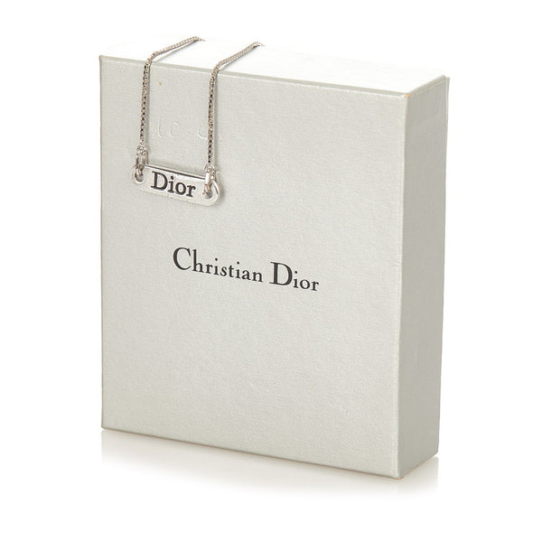 ディオール シルバー メタル ネックレス レディース Dior 【中古】