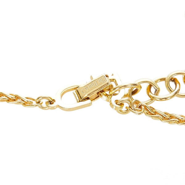 クリスチャンディオール ゴールド メッキ ネックレス レディース Christian Dior 【中古】