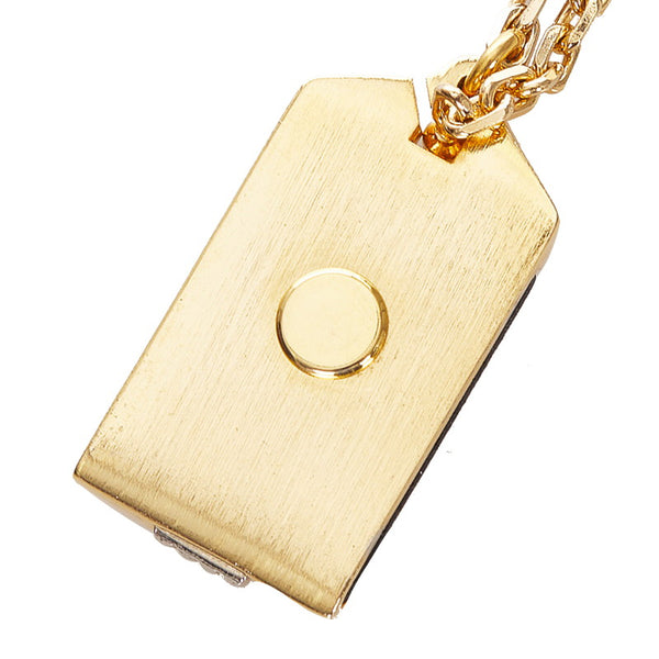 クリスチャンディオール レッド ゴールド レザー メッキ チャーム レディース Christian Dior 【中古】