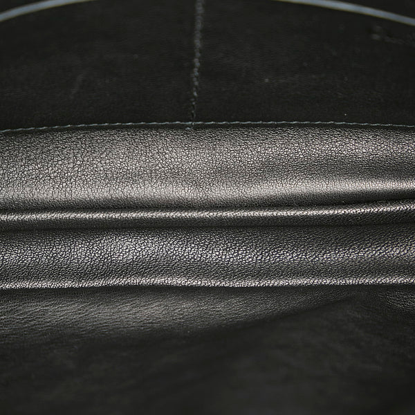 クリスチャンディオール ニューロック ブラック パテントレザー チェーン ショルダーバッグ レディース Christian Dior 【中古】