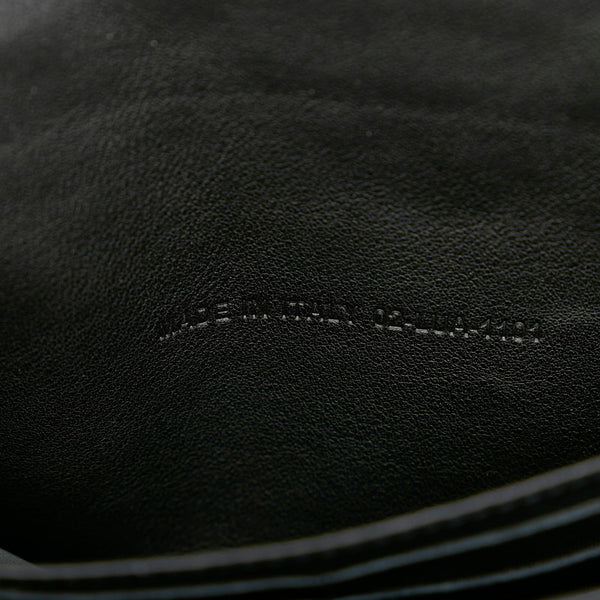 クリスチャンディオール ニューロック ブラック パテントレザー チェーン ショルダーバッグ レディース Christian Dior 【中古】