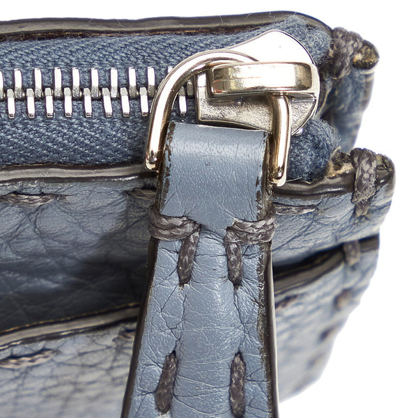 フェンディ コインケース 8AP147 スモーキーブルー レザー レディース FENDI 【中古】