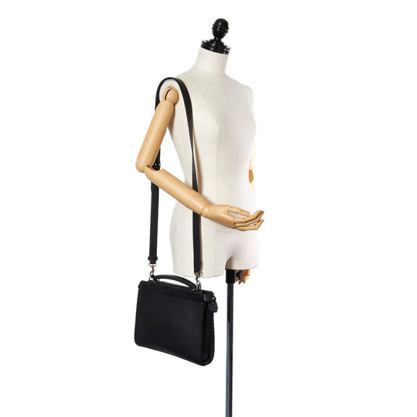 フェンディ セレリア バッグバグス モンスター ハンドバッグ ショルダーバッグ２WAY 7VA422 ブラック レザー レディース FENDI 【中古】