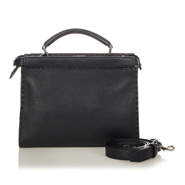 フェンディ セレリア バッグバグス モンスター ハンドバッグ ショルダーバッグ２WAY 7VA422 ブラック レザー レディース FENDI 【中古】