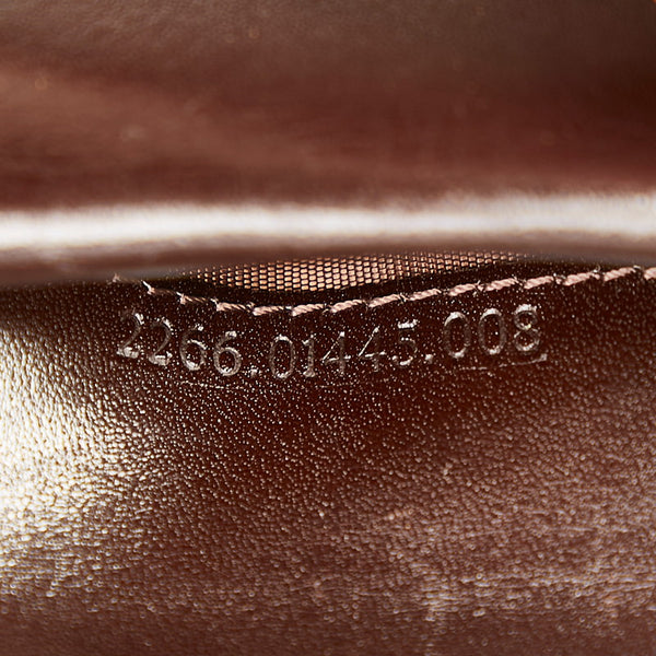 フェンディ ズッカ ブラウン カーキ キャンバス レザー 二つ折り財布 レディース FENDI 【中古】