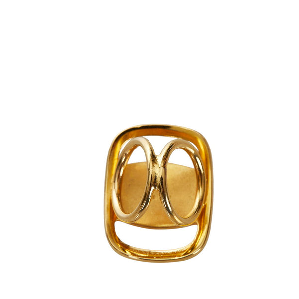 サルヴァトーレフェラガモ ゴールド メッキ スカーフリング レディース Salvatore Ferragamo 【中古】