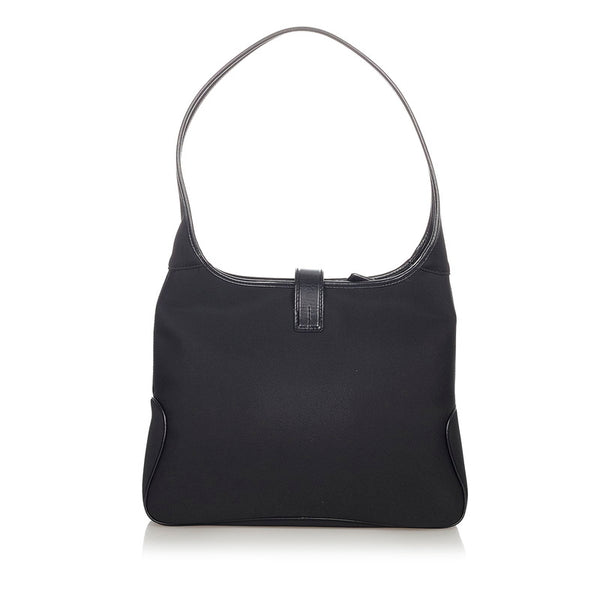 サルヴァトーレフェラガモ AU-21 0735 ブラック ナイロン レザー ワンショルダー レディース Salvatore Ferragamo 【中古】