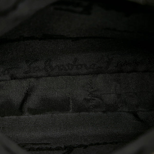 サルヴァトーレフェラガモ AU-21 0735 ブラック ナイロン レザー ワンショルダー レディース Salvatore Ferragamo 【中古】