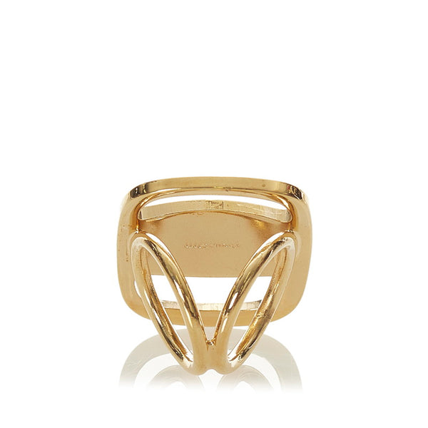 サルヴァトーレフェラガモ ゴールド メッキ ヴァラ スカーフリング レディース Salvatore Ferragamo 【中古】