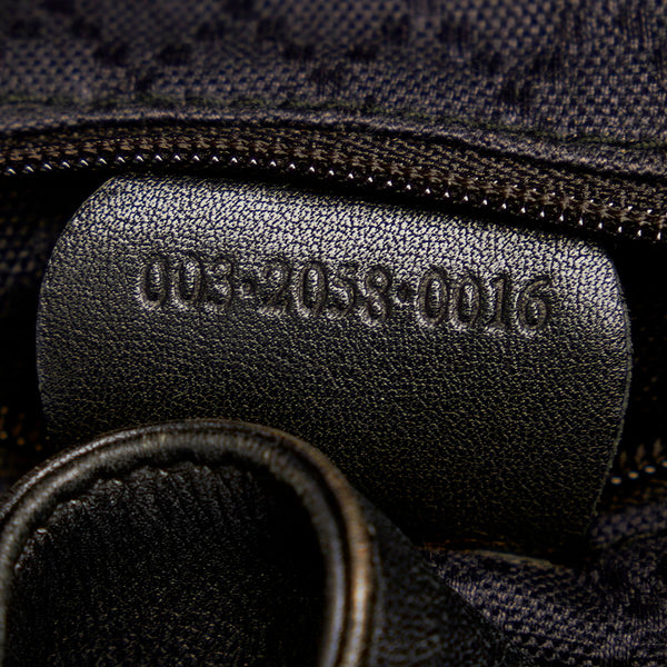 グッチ 003 2058 ブラック レザー リュック・デイパック レディース GUCCI 【中古】