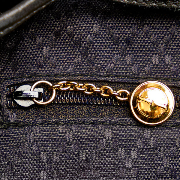 グッチ 003 2058 ブラック レザー リュック・デイパック レディース GUCCI 【中古】