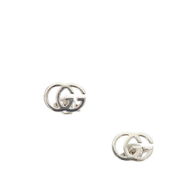 グッチ シルバー K18WG ホワイトゴールド ピアス レディース GUCCI 【中古】