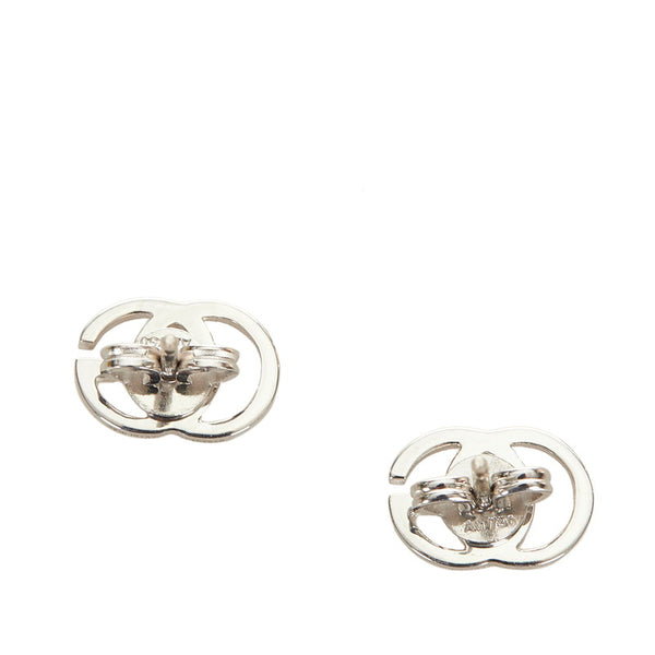 グッチ シルバー K18WG ホワイトゴールド ピアス レディース GUCCI 【中古】