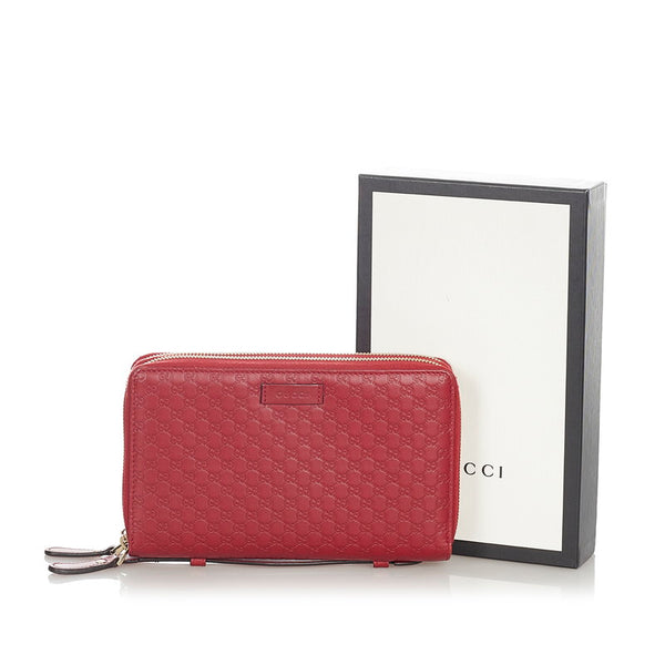 グッチ シマ トラベルドキュメント 44926 レッド カーフ クラッチバッグ メンズ GUCCI 【中古】