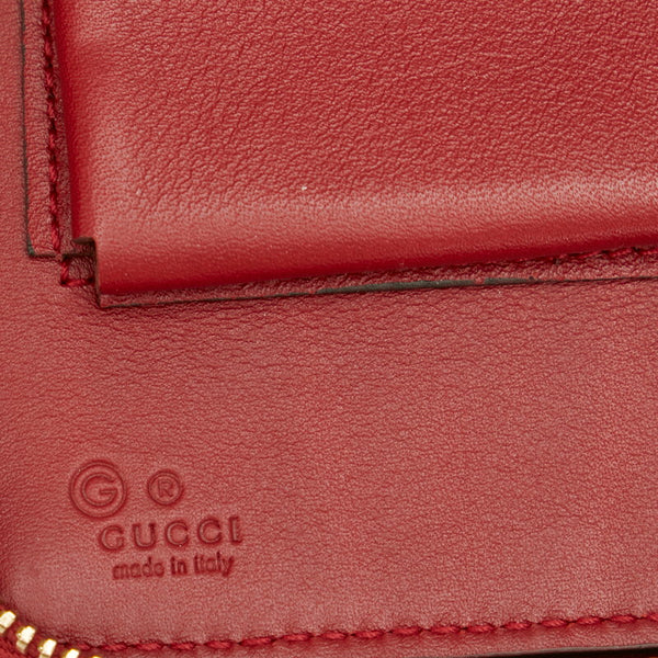 グッチ シマ トラベルドキュメント 44926 レッド カーフ クラッチバッグ メンズ GUCCI 【中古】