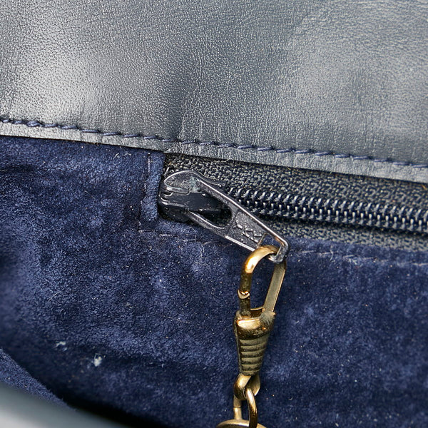 グッチ ソーホー 004 110 ネイビー レザー クラッチバッグ レディース GUCCI 【中古】