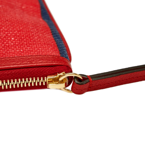 グッチ 524788 マルチカラー レッド ブルー ホワイト キャンバス クラッチバッグ メンズ GUCCI 【中古】