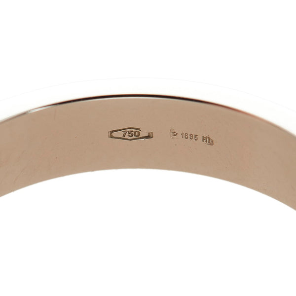 グッチ シルバー K18WG ホワイトゴールド アイコンリング リング 指輪 メンズ GUCCI 18号 【中古】