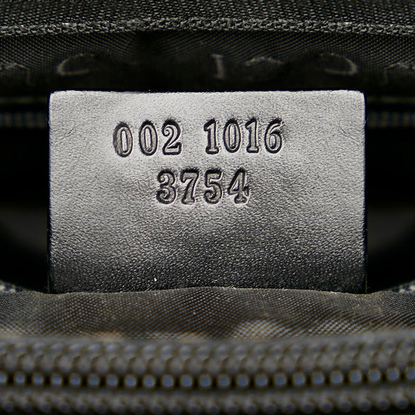 グッチ バンブー ブラック ナイロン ウッド ハンドバッグ レディース GUCCI 【中古】