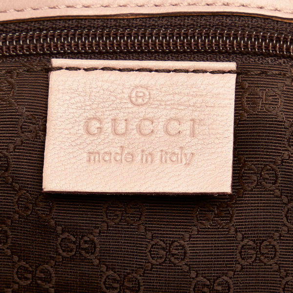 グッチ 90643 ベージュ レザー ショルダーバッグ レディース GUCCI 【中古】