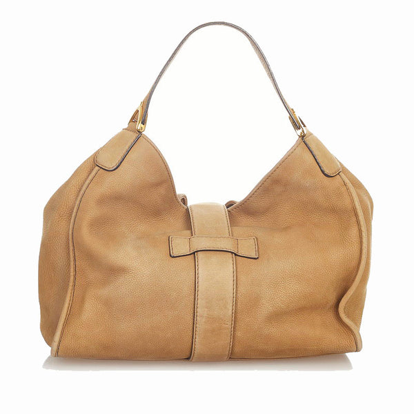 グッチ ハンドバッグ 296856 ベージュ レザー レディース GUCCI 【中古】