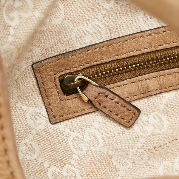 グッチ ハンドバッグ 296856 ベージュ レザー レディース GUCCI 【中古】