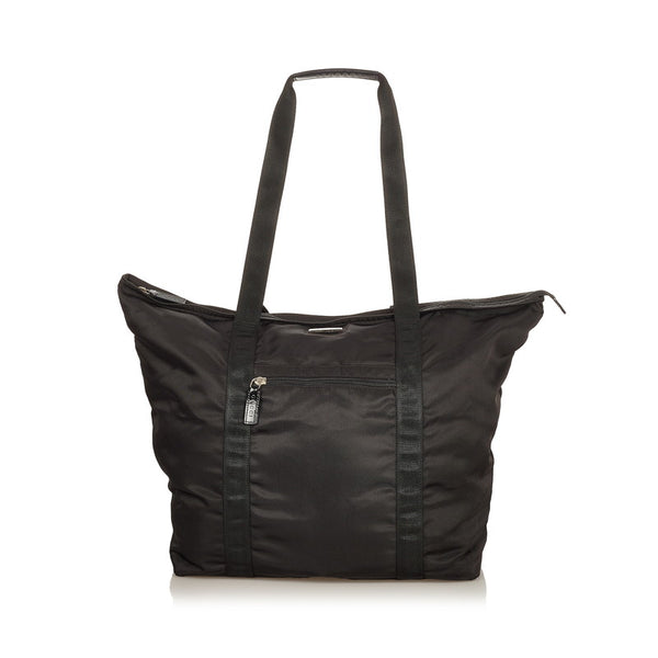 グッチ 折りたたみバッグ 012 0388 ブラック ナイロン トートバッグ レディース GUCCI 【中古】