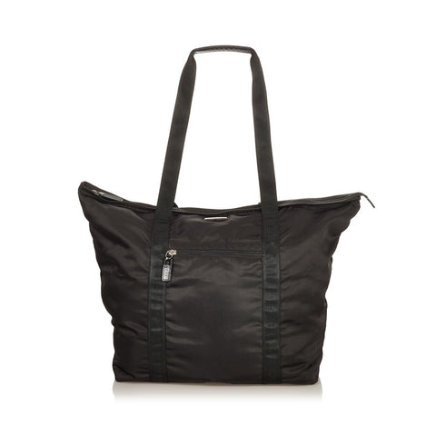 グッチ 折りたたみバッグ 012 0388 ブラック ナイロン トートバッグ レディース GUCCI 【中古】