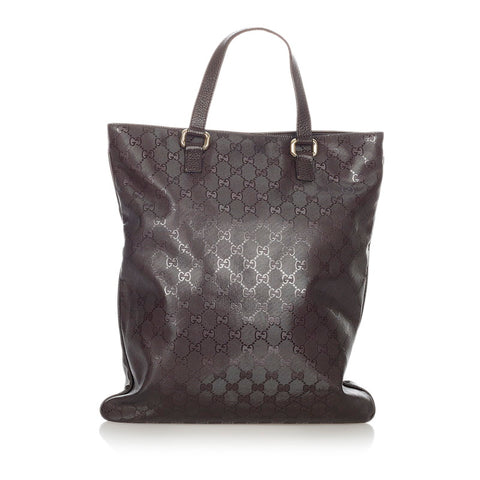 グッチ GGインプリメ 272347 ブラウン PVC レザー ハンドバッグ レディース GUCCI 【中古】