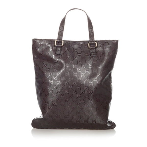 グッチ GGインプリメ 272347 ブラウン PVC レザー ハンドバッグ レディース GUCCI 【中古】