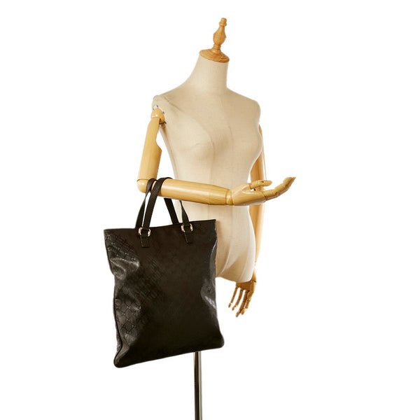 グッチ GGインプリメ 272347 ブラウン PVC レザー ハンドバッグ レディース GUCCI 【中古】