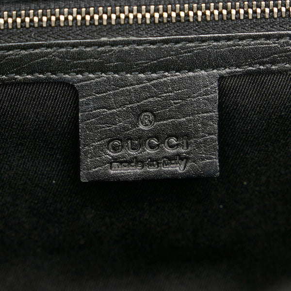 グッチ GGキャンバス バンブー 111713 ブラック キャンバス レザー ハンドバッグ レディース GUCCI 【中古】