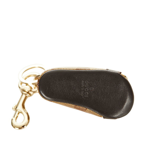 グッチ GGインプリメ カーキ PVC キャンバス キーホルダー レディース GUCCI 【中古】